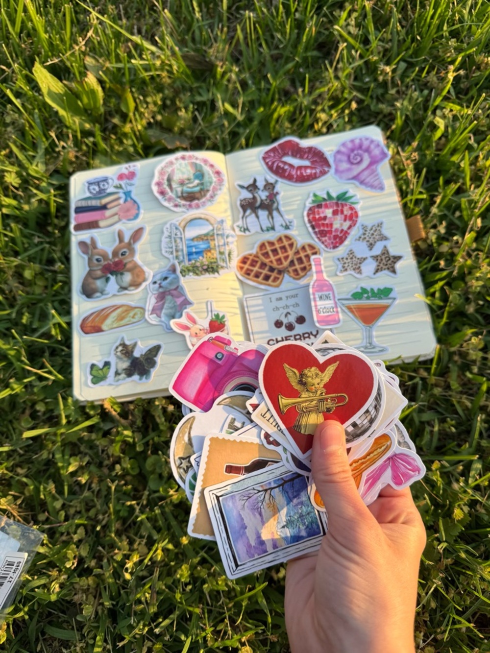 Colorful Assorted Sticker Set - Floral, Food & Animal Designs - Picture 2 of 3